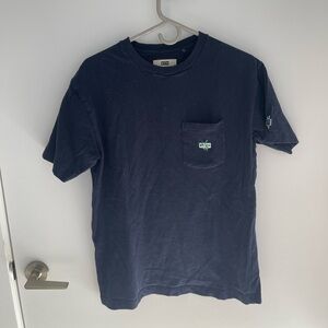 KITH X SADELLES Navy Blue Men's T-Shirt